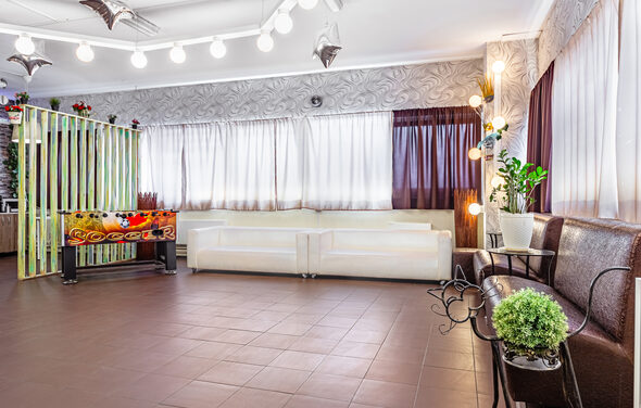 Яркое пространство для отдыха и вечеринок