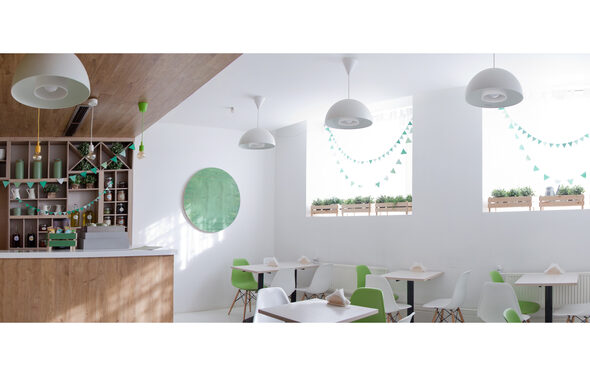 Уютное лофт-кафе