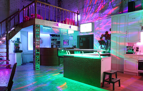 Лофт Моя Студия Лофт-кухня, 2 этажа, свет и звук