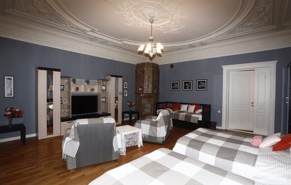 Лофт-квартира с камином 