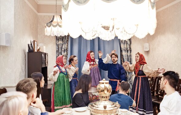 Стилизованная гостиная в центре города