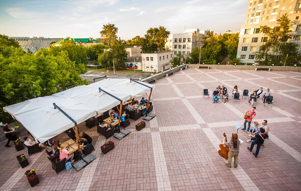 Крыша-терраса на юге Москвы