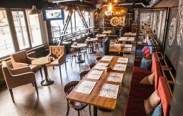 Необычное пространство в байкерской тематике