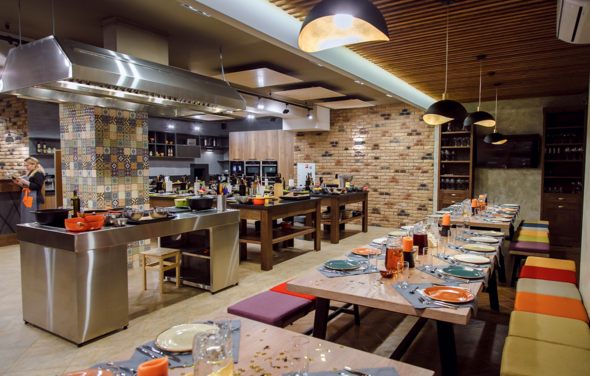 Оборудованная кулинарная студия