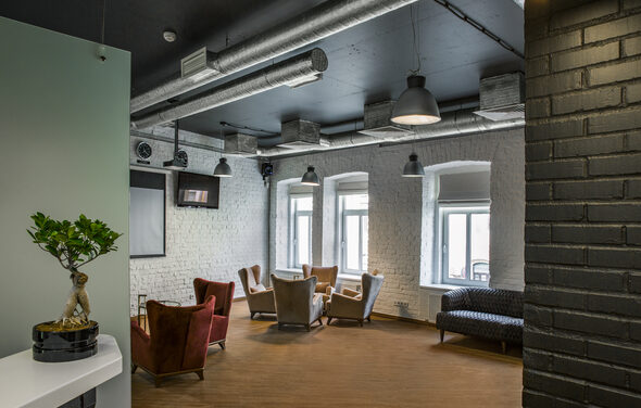 Лофт с тремя функциональными зонами