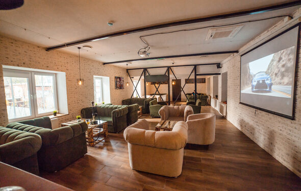Лаунж-бар в стиле лофт