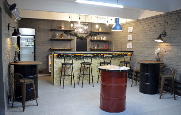 Двойной лофт с барной стойкой