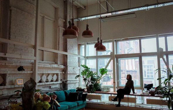 Двухъярусное лофт-пространство