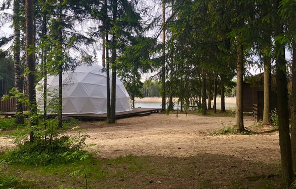 Шатер с видом на каньон