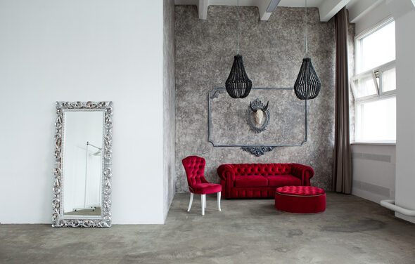 Светлое помещение в стиле лофт