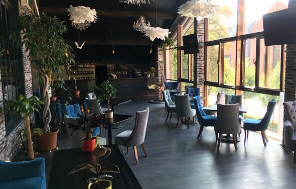 Над Москвой Светлый лофт с высокими потолками