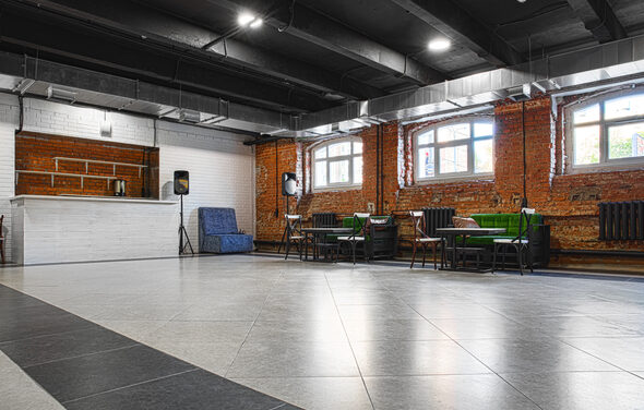 Бизнес-центр Новослободский Лофт с кирпичными стенами