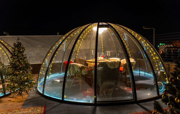 Igloobar. Иглу на крыше