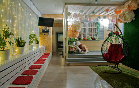 Loft with panoramic windows