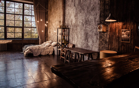 Mirseliz. Лофт с панорамным окном во всю стену