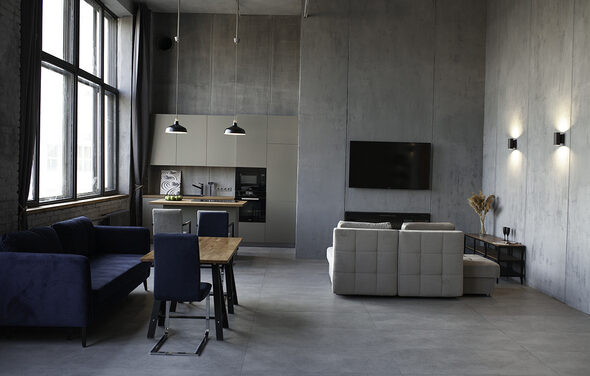 Mirseliz Лофт в серых тонах