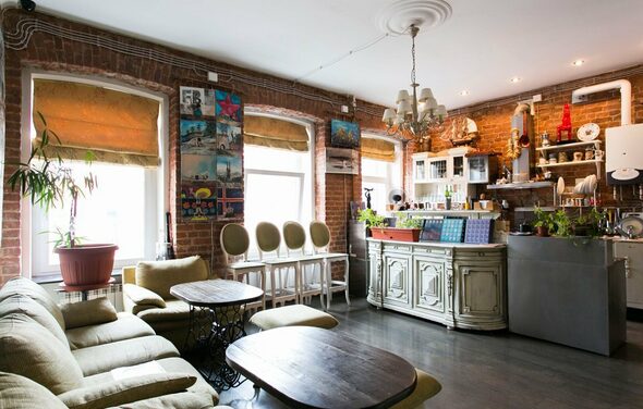  Двухэтажная лофт галерея