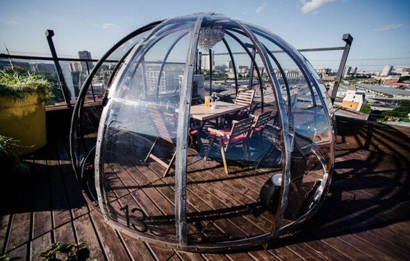 IglooBar. Маленький шатер на крыше в центре Москвы №13