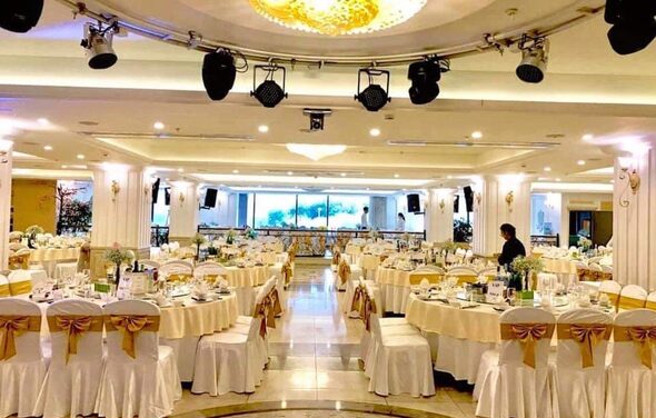 Banquet hall with stage 