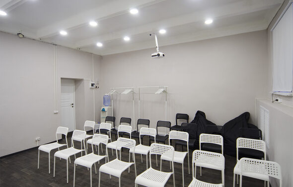 Bright room for master classes and lectures