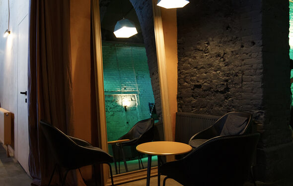 Дизайнерский лофт с высокими потолками