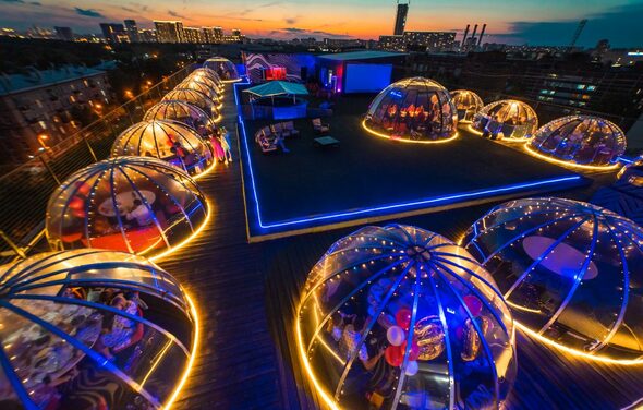 Iglooloft. Прозрачный купол