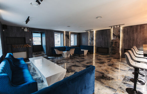 Мраморный лофт для тематических мероприятий