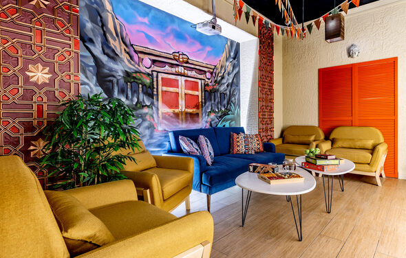 Лофт-зал в восточном стиле 