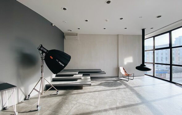 Blick Панорамный зал с лестницей