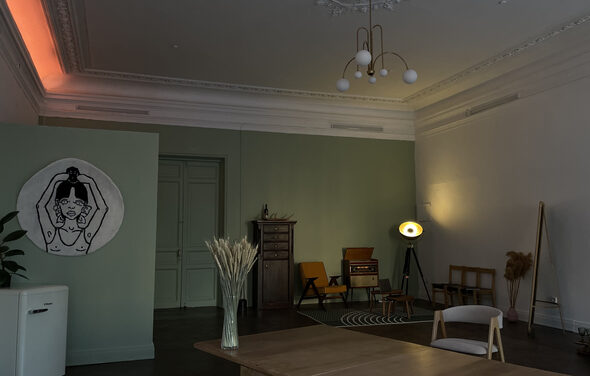 Авторский лофт с балконом и видом на реку