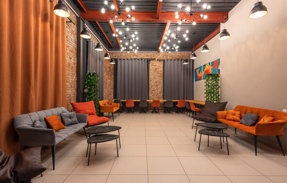 Интерьерный зал в современном стиле