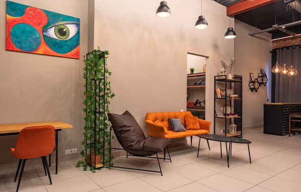 Интерьерный зал в современном стиле