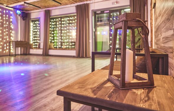 Loft Lodge 8. Яркий зал со светомузыкой