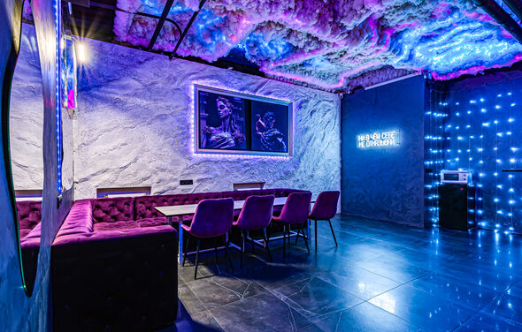 Дизайнерский неоновый лофт