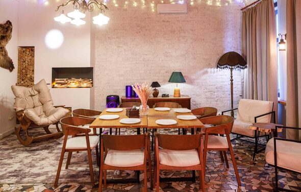 Cozy hall in loft style