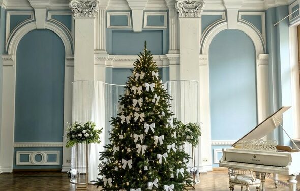 Светлый зал в классическом стиле