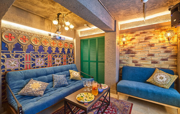 Лофт-зал в восточном стиле