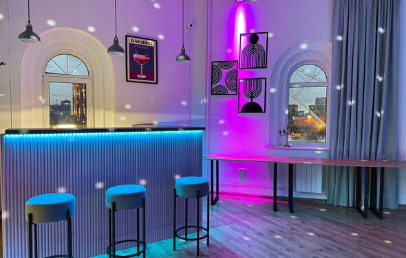 Уютное светлое пространство круглой формы