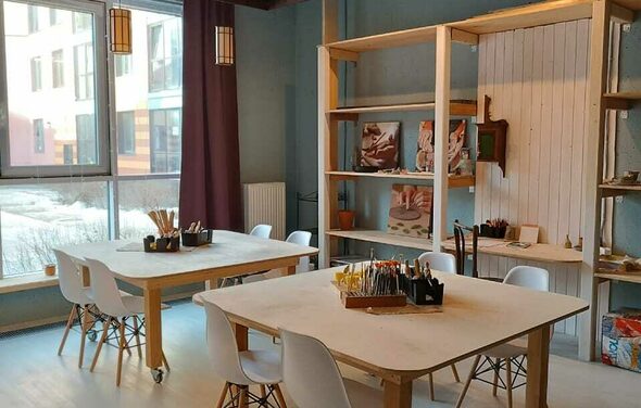 Светлая мастерская в Шушарах 