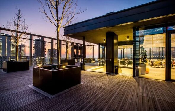 Rooftop venue in the Isola district
