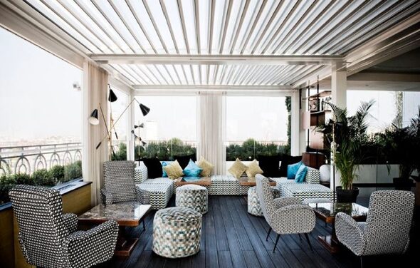 Terrace with a view in San Babila