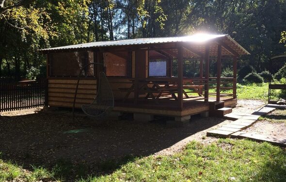 Беседка для шашлыка в Бирюлёвском лесопарке