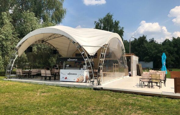 Шатер 100 кв.м близ воды