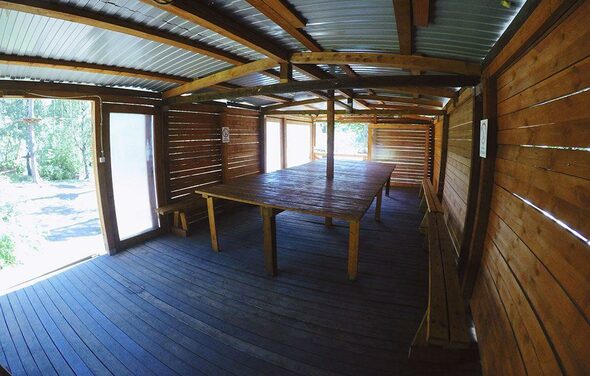 Большая летняя беседка вместимостью до 35 человек в Озерках