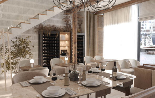 Ама. Банкетный зал с дизайнерским интерьером 