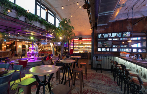 Бар Профсоюз. Банкетная площадка в стиле лофт