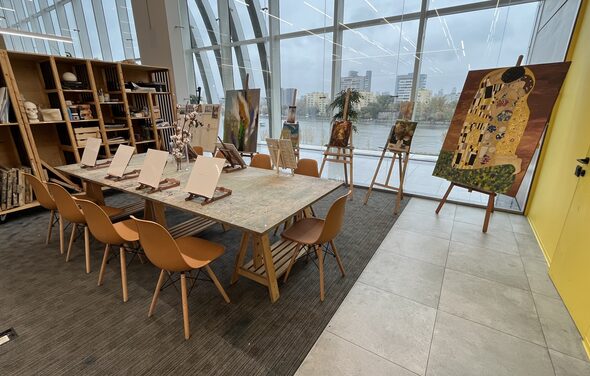 Огороженная художественная лофт-студия