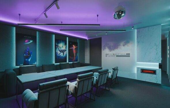 Лофт с морской атмосферой с верандой на крыше