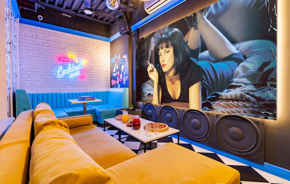 Лофт-зал в стиле криминального фильма