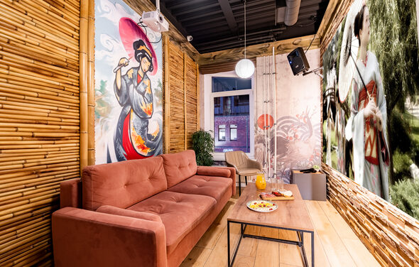 Лофт-зал в японском стиле